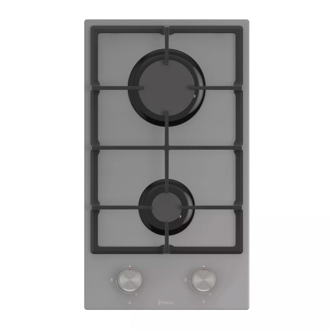 Варильна поверхня газова Domino на склі PERFELLI PERLA G32C GRIGIO