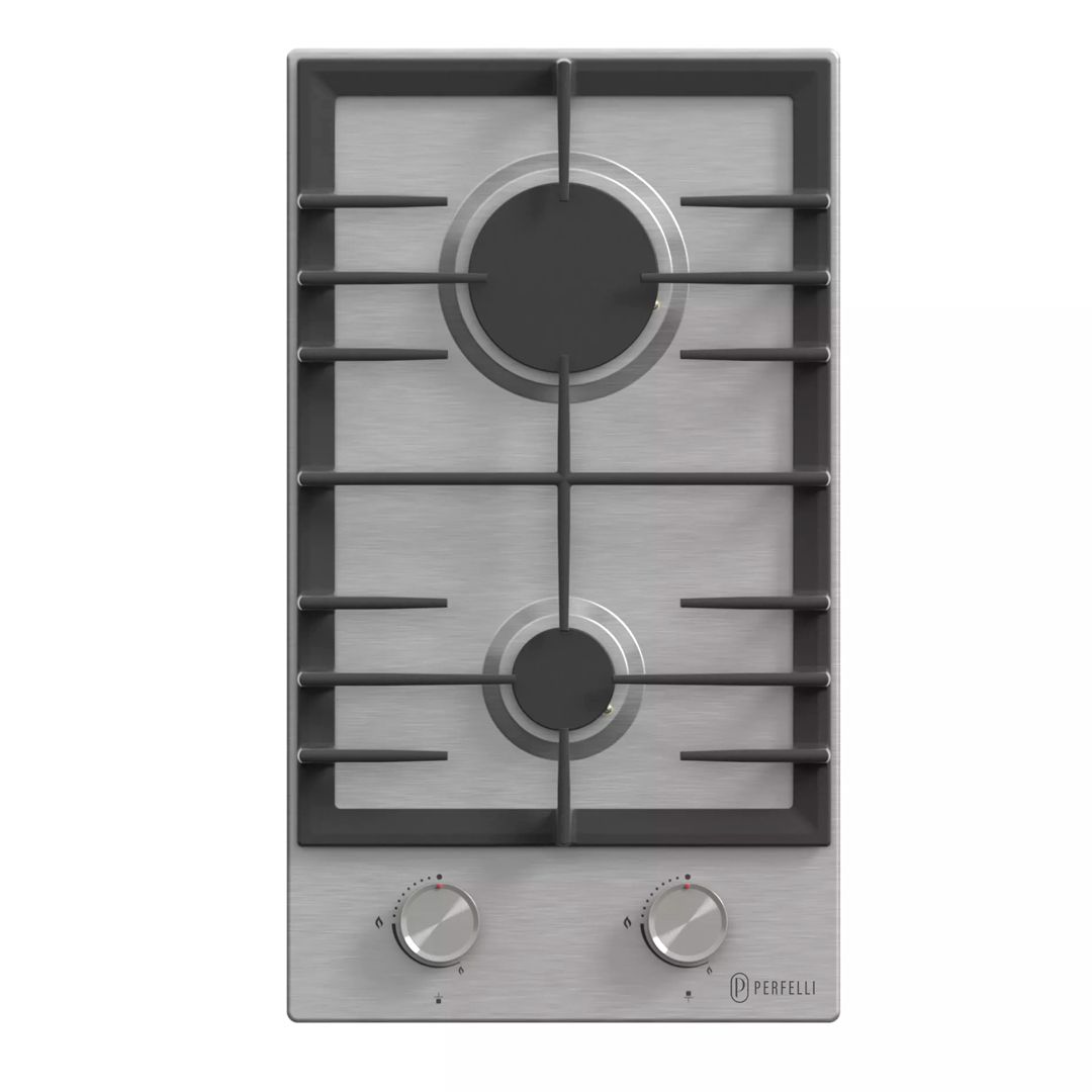 Варильна поверхня газова Domino на металі PERFELLI DIAMOND M39C INOX