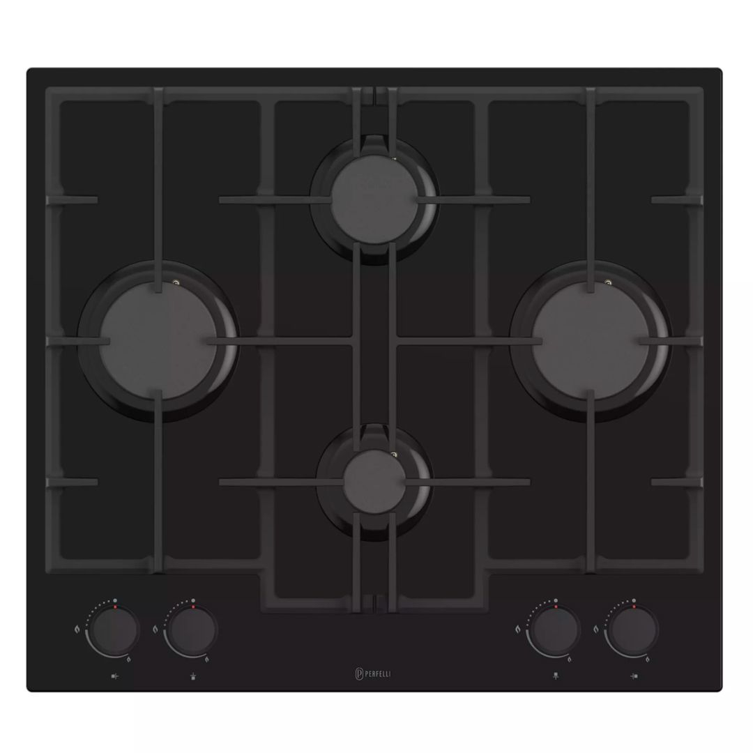 Варильна поверхня газова на склі PERFELLI PERLA G60C NERO