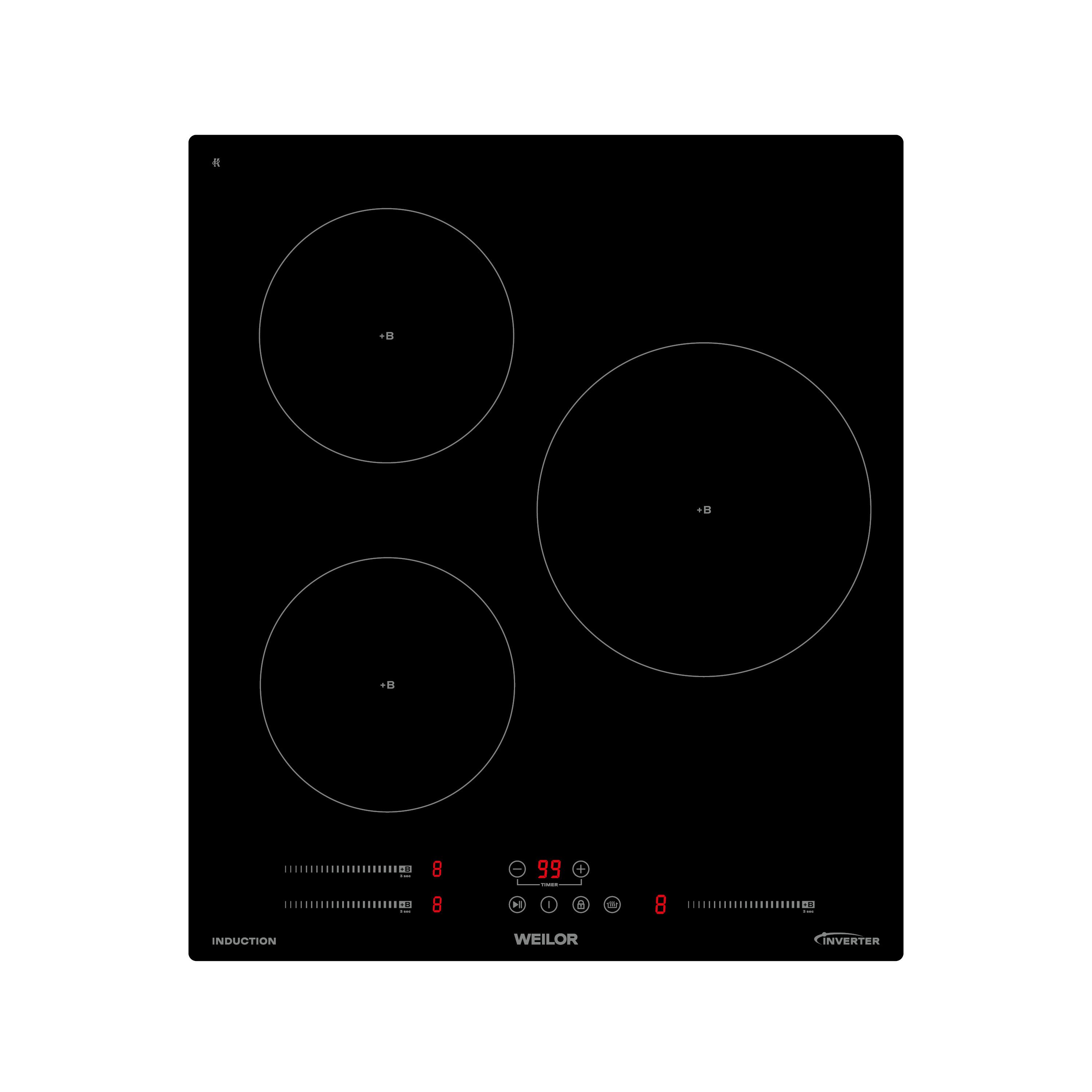 Варильна поверхня індукційна WEILOR WIS 433 BLACK