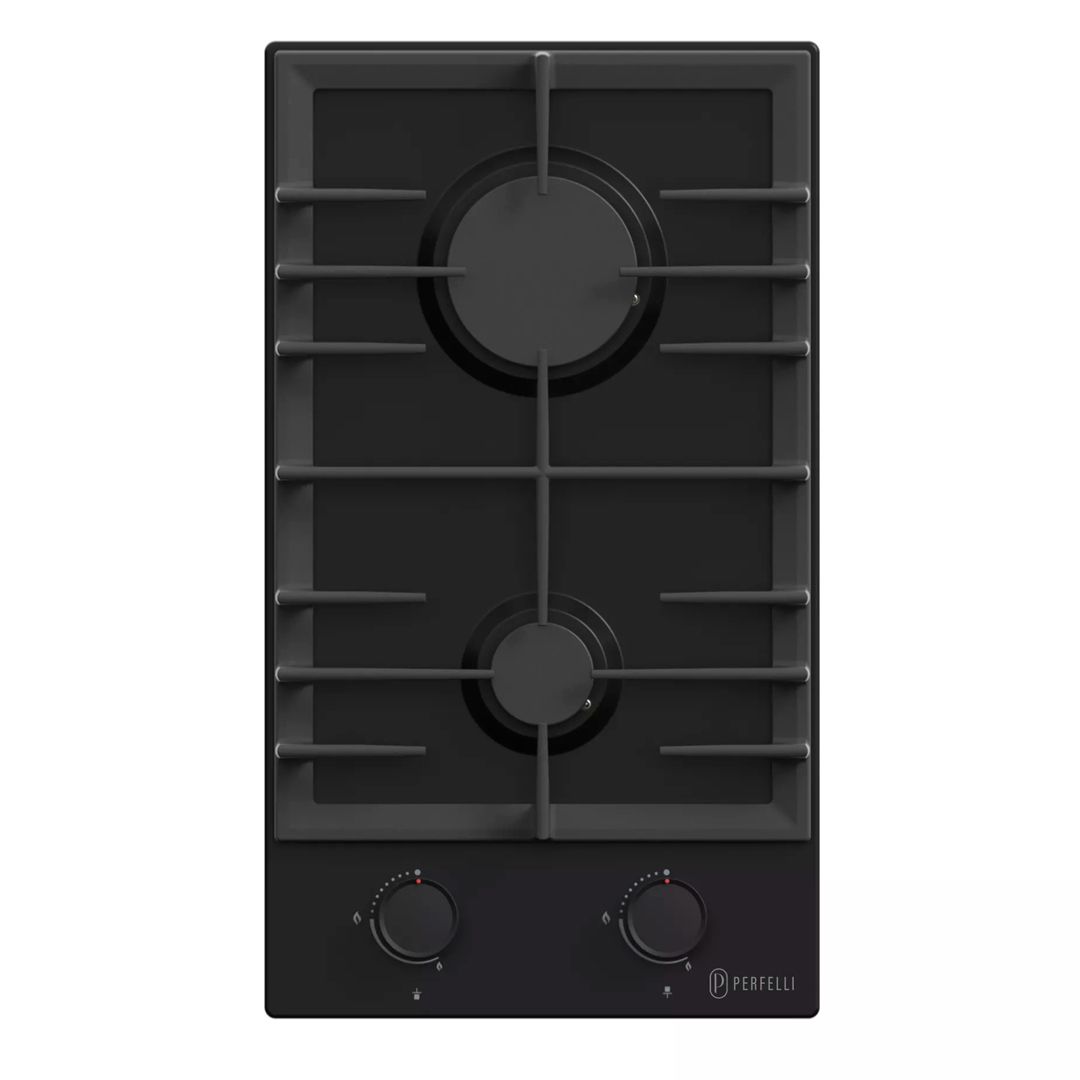 Варильна поверхня газова Domino на металі PERFELLI DIAMOND M39C NERO