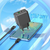 Мережевий зарядний пристрій HOCO CS14A Ocean PD20W+QC3.0 charger Black - зображення 7