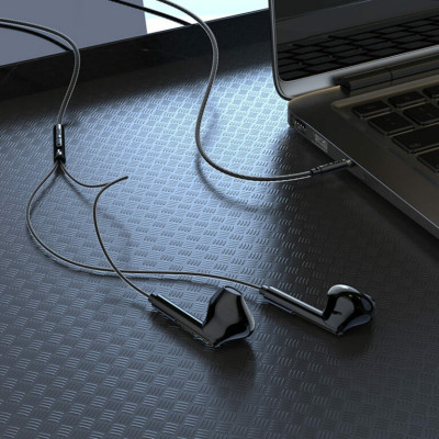 Навушники BOROFONE BM63 Melodic wire-controlled earphones with mic Black (BM63B) - изображение 3
