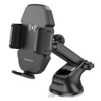 Автотримач для телефона з БЗП BOROFONE BH214 Adelante wireless fast charging car holder(center console) Black (Цвет Черный), Атикул k49637 |  купить на VILKI.NET - фото № 1