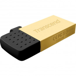 Flash Transcend USB 2.0 JetFlash 380 MicroUSB OTG 32Gb Gold metal