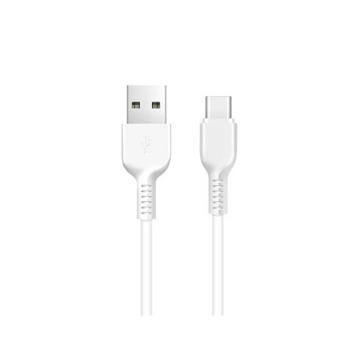 Кабель HOCO X13 USB to Type-C 3A, 1м, PVC, роз'єми PVC, Білий (6957531061199) - зображення 1