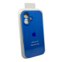 Чохол для смартфона Silicone Full Case AA Camera Protect for Apple iPhone 16 3,Royal Blue (Колір Royal Blue) - фото № 2