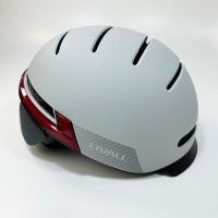 Захисний шолом Livall BH51M NEO (L) Sandstone Grey (57-61см), акустика, мікрофон, сигнали поворотів та стопів, додаток, пульт BR80, Bluetooth (Колір Sandstone Gray) - фото № 2