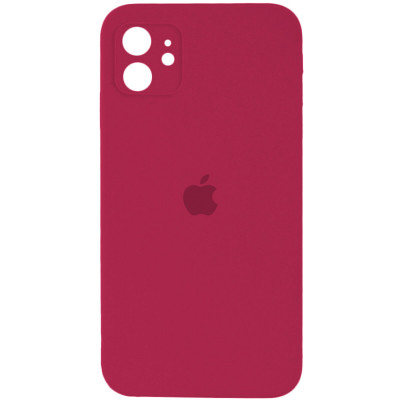 Чохол для смартфона Silicone Full Case AA Camera Protect for Apple iPhone 11 35,Maroon - изображение 1