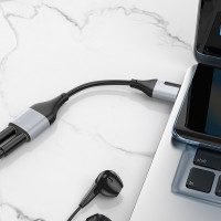 Перехідник BOROFONE BV19 Creator 2-in-1 external sound card for headset USB to 3.5mm Black (Цвет Черный) - фото № 7