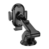 Автотримач для телефона BOROFONE BH134 Rio push-type car holder (center console) Black (Колір 7073) - фото № 3
