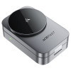 Бездротовий зарядний пристрій ACEFAST E22 Desktop 3-in-1 Wireless Charging holder Metal Gray (Metal Gray)- № 4