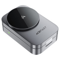 Бездротовий зарядний пристрій ACEFAST E22 Desktop 3-in-1 Wireless Charging holder Metal Gray (Цвет Metal Gray) - фото № 4