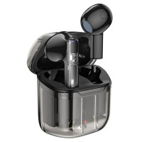 Навушники BOROFONE BW23 Crystal bean Transparent Edition true wireless BT headset Jazz Black (Цвет Черный) - фото № 2