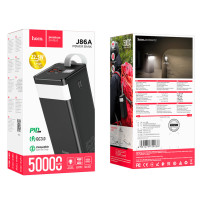 Зовнішній акумулятор HOCO J86A Powermaster 22.5W fully compatible power bank(50000mAh) Black (Цвет Черный) - фото № 5