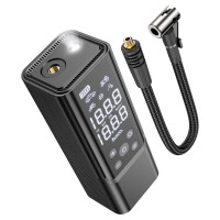 Автомобільний насос HOCO ZP7 Maddy portable smart air pump(5000mAh) Black  - фото № 3