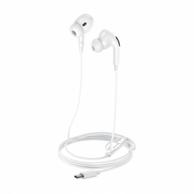 Навушники BOROFONE BM30 Pro Original series earphones for Type-C White (BM30PCW) - изображение 2
