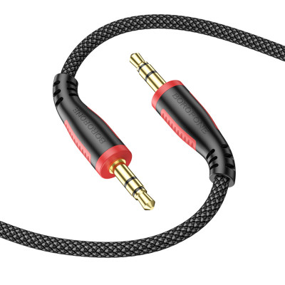 Аудио-кабель BOROFONE BL14 AUX аудиокабель(L=1M) Черный (BL14B) - изображение 3