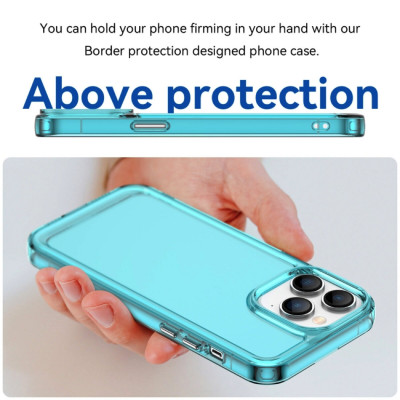 Чохол для смартфона Cosmic Clear Color 2 mm for Apple iPhone 15 Pro Max Transparent Blue (ClearColori15PMTrBlue) - изображение 3