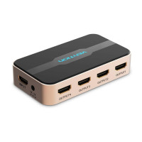 Сплітер Vention 1 In 4 Out HDMI Splitter 4K@30Hz Gold Aluminum Alloy Type EU Standard (ACCG0-EU) , Атикул k47976 |  купить на VILKI.NET - фото № 1