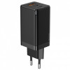 МЗП Baseus GaN3 Pro Fast Charger 2C+U 65W (Cable Type-C  to Type-C 100W(20V/5A) 1m) Black - зображення 3