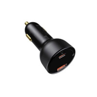 Автомобільний зарядний пристрій Baseus Superme Digital Display PPS Dual Quick Charger Car Charger Black (Цвет Black) - фото № 3