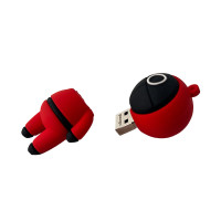 Флеш-накопичувач Wibrand USB 2.0 Squid Game 16Gb Red (Цвет 7070) - фото № 4