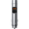 АЗП з FM-модулятором Baseus Energy Column Car Wireless MP3 Charger(PPS Quick Charger-English) Silver - зображення 2