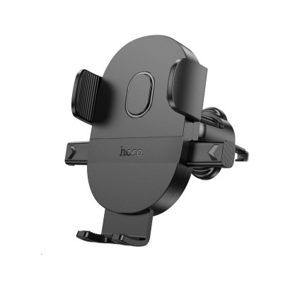 Тримач для мобільного HOCO H18 Mighty one-button car holder(air outlet) Black - зображення 1