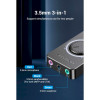 Адаптер Vention USB 2.0 External Stereo Sound Adapter with Volume Control 0.15M Black ABS Type (CDRBB) (CDRBB) - зображення 3