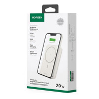 Зовнішній акумулятор UGREEN PB561 10000mAh MIni Magnetic Wireless 20W (Колір Бежевий) - фото № 2