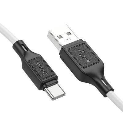 Кабель HOCO X90 Cool silicone charging data cable for Type-C White - зображення 2