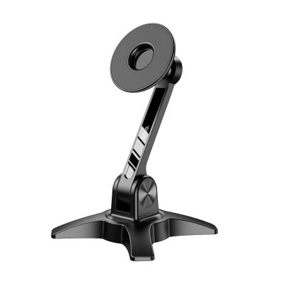 Тримач для мобільного HOCO HD2 Joy ring magnetic desktop stand Black (6931474797018) - зображення 1