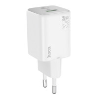 Мережевий зарядний пристрій HOCO N41 Almighty PD20W+QC3.0 charger White (Колір 7068) - фото № 3