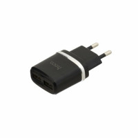 Мережевий зарядний пристрій HOCO C12 Smart dual USB charger Black (Цвет 7073) - фото № 2