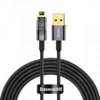 Кабель Baseus Explorer Series Auto Power-Off Fast Charging Data Cable USB to IP 2.4A 2m Black (Колір Черный) - фото № 5