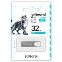 Флеш-накопичувач Wibrand USB 2.0 Irbis 32Gb Silver (Колір Серый) - фото № 2