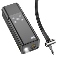 Автомобільний насос HOCO ZP7 Maddy portable smart air pump(5000mAh) Black  - фото № 6