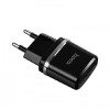 Мережевий зарядний пристрій HOCO C12 Smart dual USB charger Black (7073)- № 4