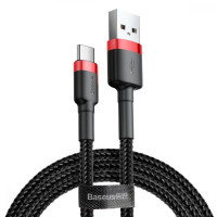 Кабель Baseus Cafule Cable USB For Type-C 3A 1m Red+Black (Цвет Черный), Атикул k7708 |  купить на VILKI.NET - фото № 1