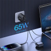 Мережевий зарядний пристрій Baseus Cube Pro Fast Charger 2C+U 65W EU Cluster Black (Cluster Black)- № 8