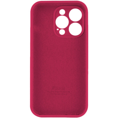 Чохол для смартфона Silicone Full Case AA Camera Protect for Apple iPhone 15 Pro Max 35,Maroon - изображение 2