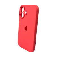 Чохол для смартфона Silicone Full Case AA Camera Protect for Apple iPhone 16 50,Pink Orange (Колір Pink-Orange) - фото № 4