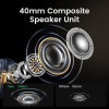 Бездротові навушники UGREEN HP202 HiTune Max5 Hybrid Active Noise-Cancelling Headphones Black(UGR-25255) (Черный)- № 5