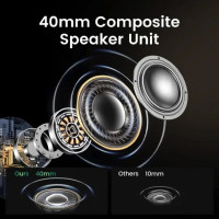 Бездротові навушники UGREEN HP202 HiTune Max5 Hybrid Active Noise-Cancelling Headphones Black(UGR-25255) (Колір Черный) - фото № 5