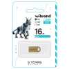 Флеш-накопичувач Wibrand USB 2.0 Lynx 16Gb Gold (Золотистый)- № 2