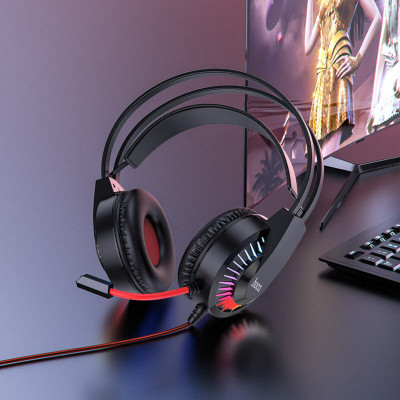 Навушники HOCO W105 Joyful gaming headphones Red - зображення 4