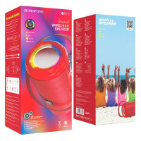 Портативна колонка BOROFONE BR12 Amplio sports wireless speaker Red (Колір 7070) - фото № 4
