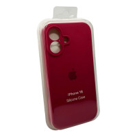 Чохол для смартфона Silicone Full Case AA Camera Protect for Apple iPhone 16 35,Maroon (Колір Maroon) - фото № 2