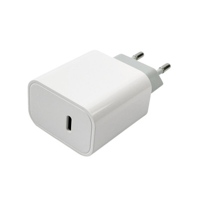 Мережевий зарядний пристрій Mibrand MI-16 20W PD + Quick Charger USB-C White (MIWC/16CW) - зображення 1